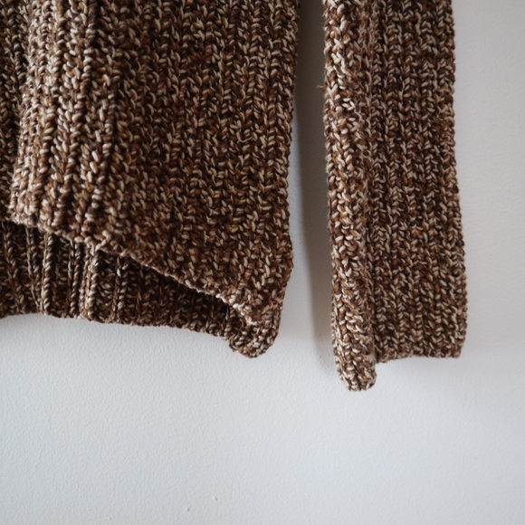 LRL Lauren Jeans Co Ralph Lauren Brown Knit Sweater - Picture 9 of 9